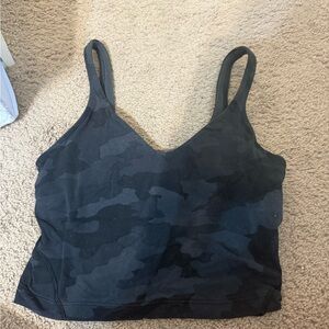 lululemon athletica Black Camo Tank Top